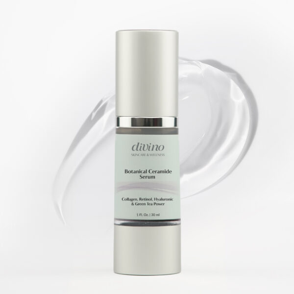 Divino Skincare and Wellness Botanical Ceramide Serum Collagen, Retinol, Hyaluronic Green Tea Power