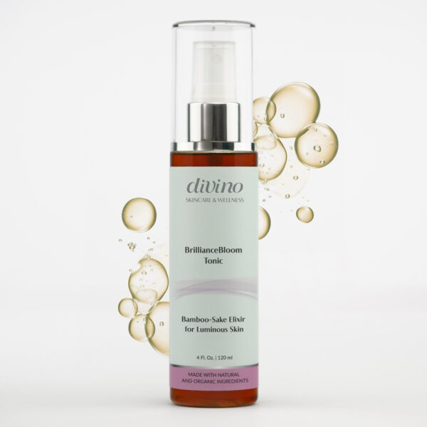 Divino Skincare and Wellness BrillianceBloom Tonic Bamboo Sake Elixir for Luminous Skin